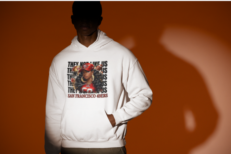 Football Hoodies SM - XL (3-5 Colors/Glitter/Metallic/Holographic/Print/Sublimation)