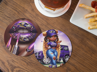 Football Coaster Set (4 Coasters)